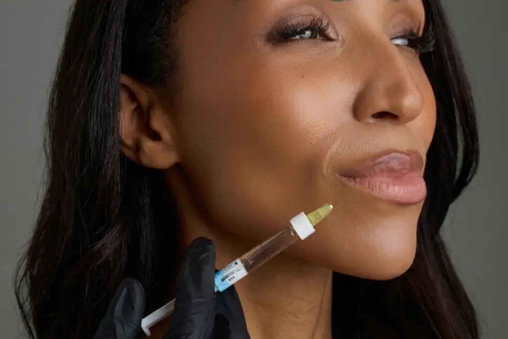 Lip filler procedure to enhance lip volume and definition